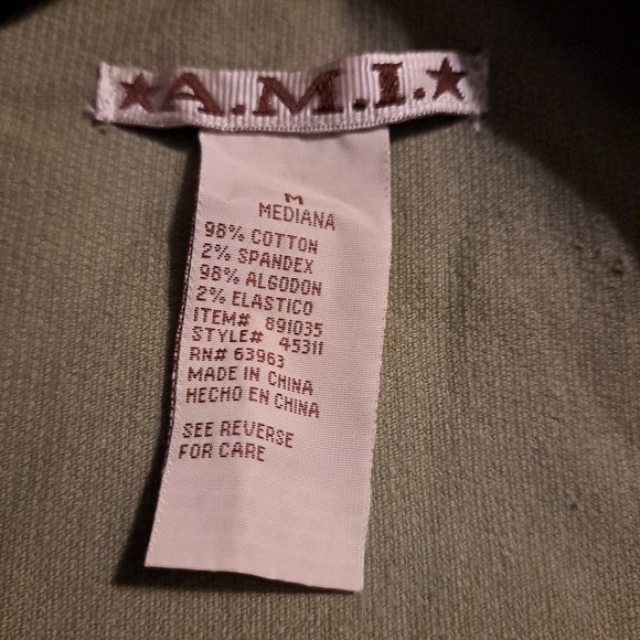 AMI Green Corduroy Jacket Y2K - Picture 4 of 8